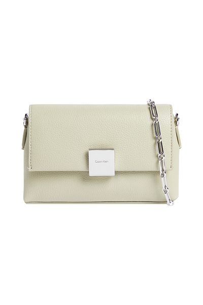 Calvin Klein Ck Plaque Sm Crossbody W/Chain
