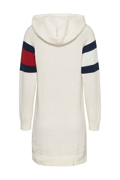 Tommy Hilfiger TJW Damen-Sweatshirt-Kleid mit Kapuze – ausziehbarer Schnitt