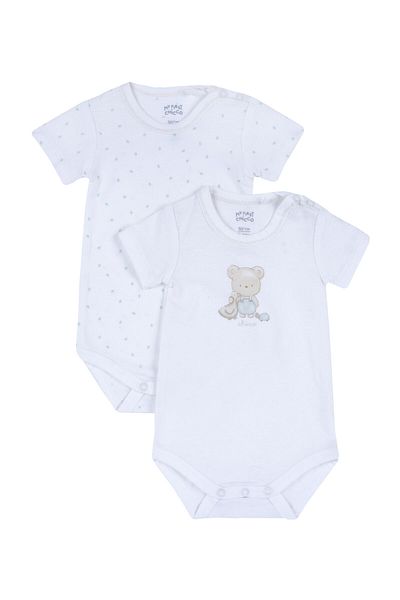 Chicco 2-teiliges Kurzarm-Body-Set – Nachhaltige Baumwolle