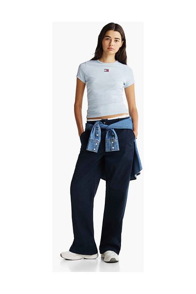 Tommy Hilfiger TEE TJW SLIM MELANGE BADGE RIB