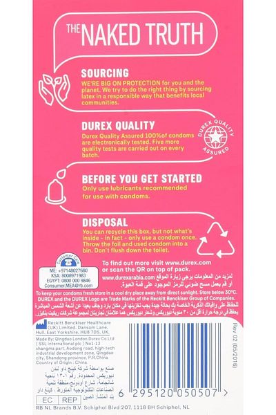 Durex Intense Pleasure Condom - 6 Condoms
