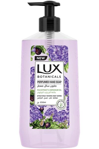 LUX Botanicals, Perfumed Hand Wash, For All Skin Types, Fig Extract & Geranium Oil, Hygiene Properti