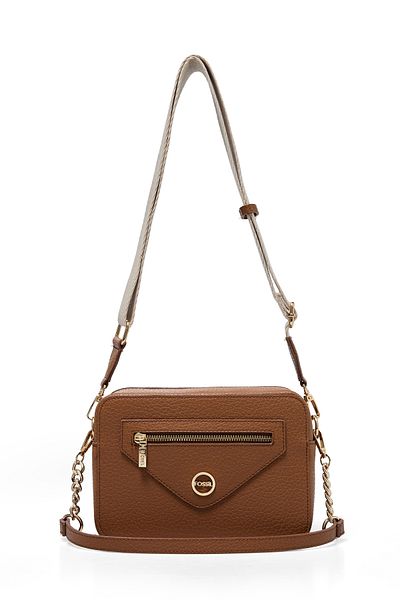 Fossil Light Tan Γυναικεία τσάντα χιαστί και ώμου 05FO25Y5049