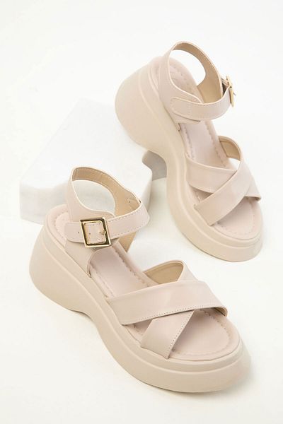 SOHO Beige Damensandalen 20380