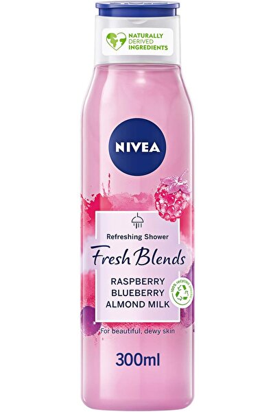 NIVEA جل الاستحمام وغسول الجسم، مزيج منعش من التوت البري والتوت الأزرق وحليب ...