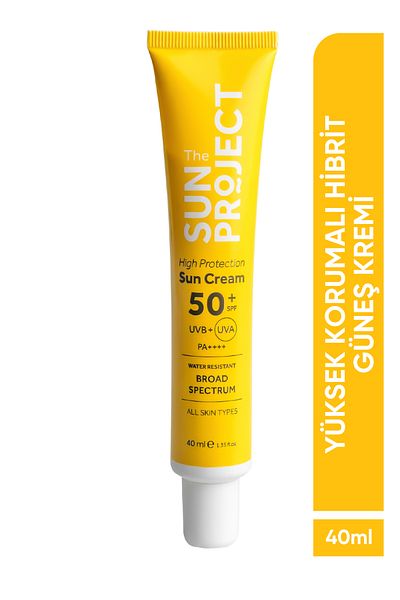 Görkito The Sun Project - High Protection Hybrid Sun Cream 50 SPF Pa 40 ml