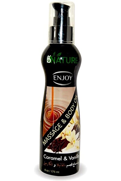 Enjoy زيت التدليك والجسم 175 مل - الكراميل والفانيليا