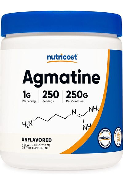 Nutricost Pure Agmatine Sulfate Powder - 250 Grams