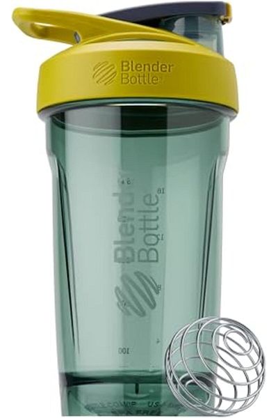 Blender Bottle Strada Shaker Cup Perfect for Protein Shakes and Pre Workout, 24-Ounce, Yellow