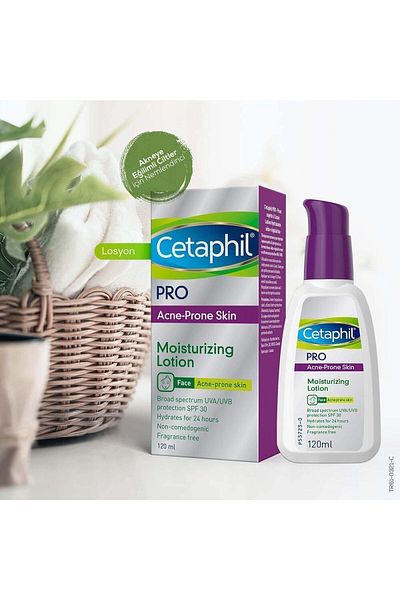 Cetaphil مرطب برو أكني بروني بعامل حماية من أشعة الشمس 30 سعة 120 مل
