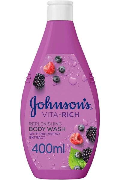 Johnson & Johnson Johnson's Body Wash, Vita-Rich, Replenishing, Enriched with wild berries, raspberry extract and glyc