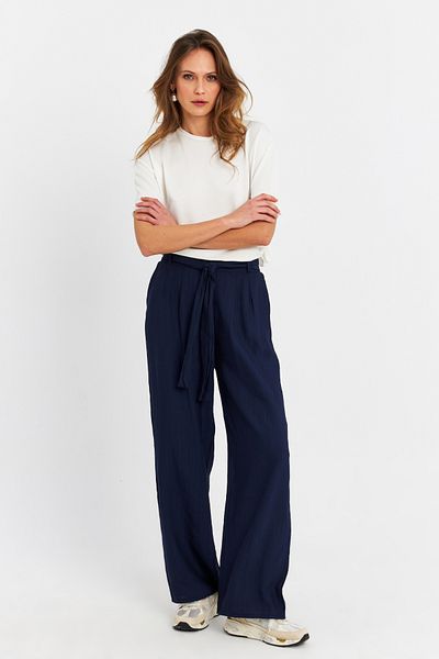 Cool & Modest Women's Navy Blue Trousers Mpc010