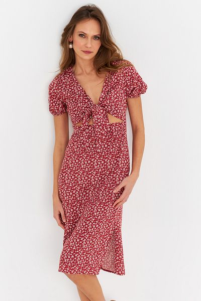 Cool & Sexy Rochie midi cu noduri de migdale pentru femei Q1002