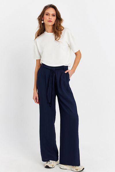 Cool & Modest Women's Navy Blue Trousers Mpc010