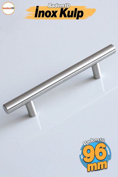 Badem10 Mia Mojan (96 mm - 9,6 cm) Mobilier din metal inox Sertar de bucătărie Dulap dulap Mâner Mâner Mânere