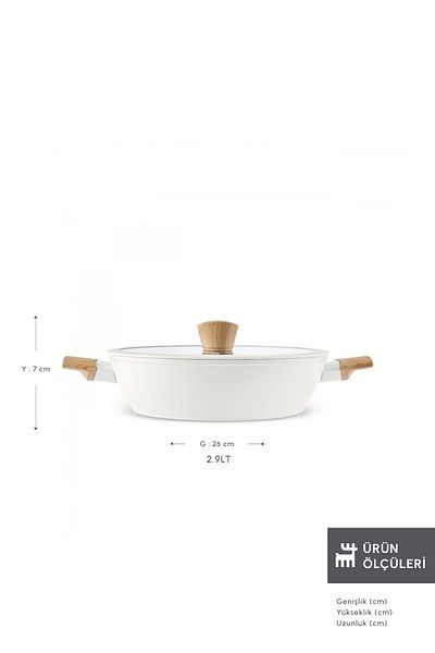 Karaca Swiss Crystal Creamy Wood Carnivorous Pot 26 cm