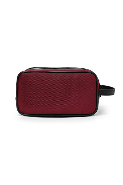 Fossil Bordo Erkek El Çantası Kozmetik Portföy Bakım Tıraş Çantası Traşlık Clutch Günlük 01FI2000