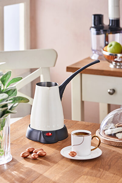 Sinbo SCM-2960 Kablosuz Inox Elektrikli Cezve Krem