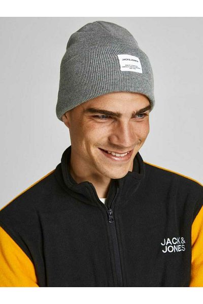 NOVAFACE Jack Jones Men's Jaclong Knit Beanie 12150627   Classic Model