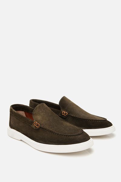 Yaya by Hotiç Grüne Herren-Loafer-Schuhe 02AYY 308530 A840