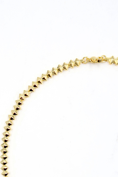 Trend Alaçatı Stili Naszyjnik damski ze złota z cyrkoniami i ćwiekami ALC-X13840