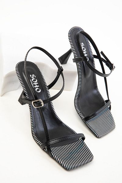 SOHO Black Women's Classic Heeled Shoes 20390