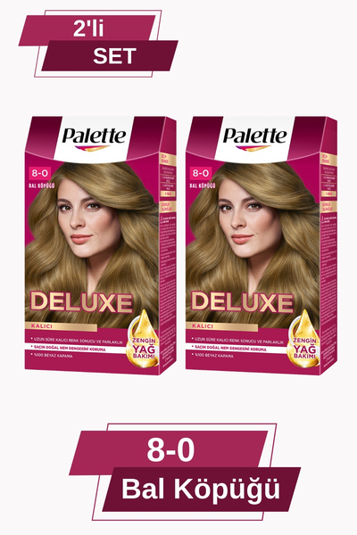 Palette Deluxe 8-0 Bal Köpüğü X 2 Adet Saç Boyası