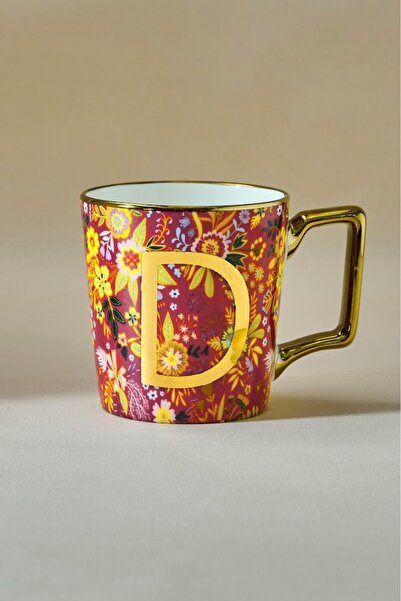 Karaca Flower D Harfli Kupa 350 ml