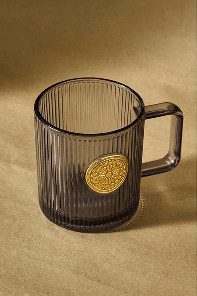 Karaca Gray Locket Mug - 340 ml