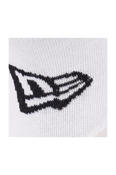 NEW ERA Sada 3 párů unisexových kotníkových ponožek White, Black Adults