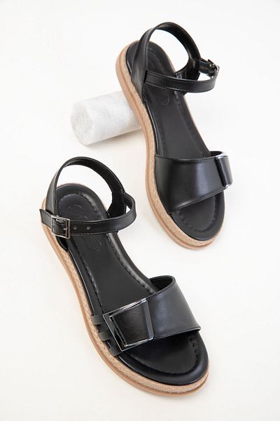 SOHO Schwarze Damensandalen 20395
