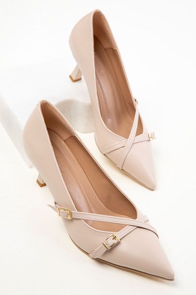 SOHO Beige Damenschuhe mit Absatz 19763 – klassisches Design