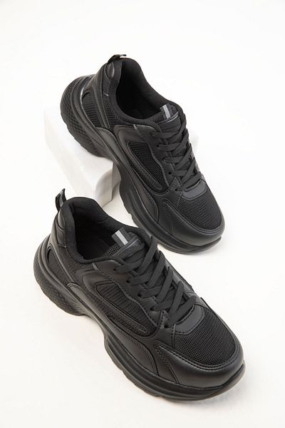 SOHO Black-Black Women's Sneaker 20413