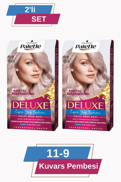 Palette Deluxe 11-9 Kuvars Pembesi X 2 Adet Saç Boyası