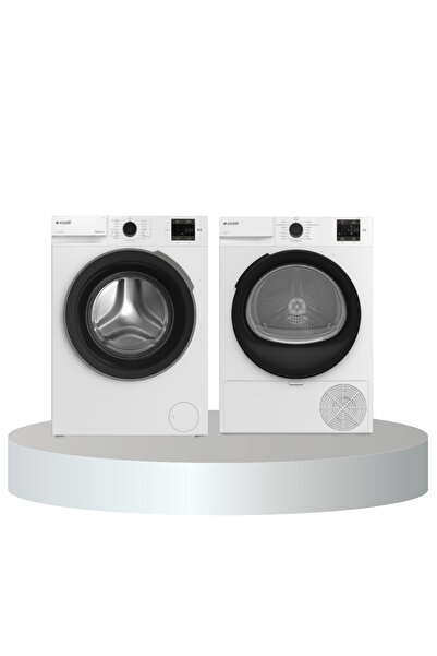 Arçelik 8 KG Çamaşır - Kurutma Makinesi Beyaz Set (8100 MX - 800 KMX)