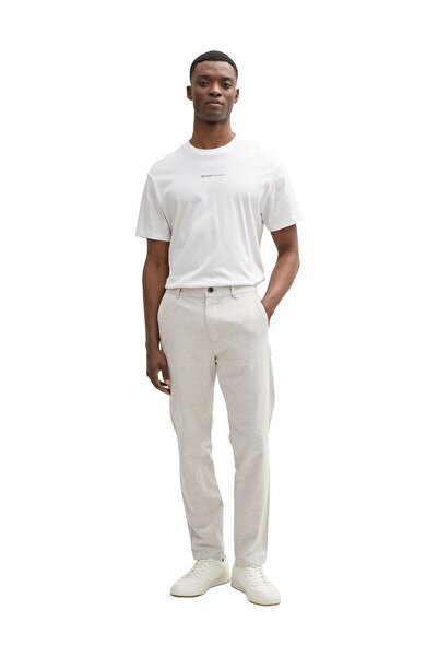 Tom Tailor Denim Beige Abbey Stone Chambray-Hose für Herren