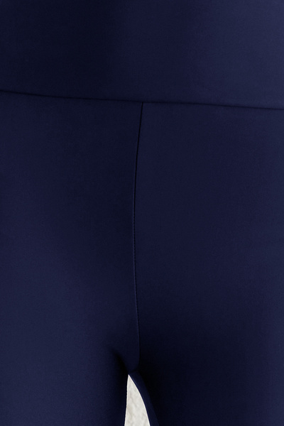 Trendyol Collection Námořnická modrá celodélkové pletené sportovní punčochy s rovným střihem THMSS25TY00009