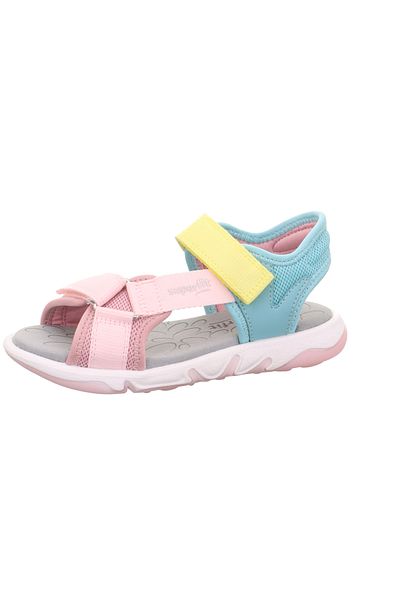 Superfit Pink/Yellow/Blue Girls Sandals 1- 009545 -9010-1 Pebbles