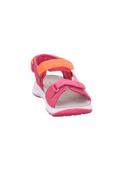 Superfit Pink/Orange Girl's Sandal, Criss Cross Model 1- 000580 -5510-1