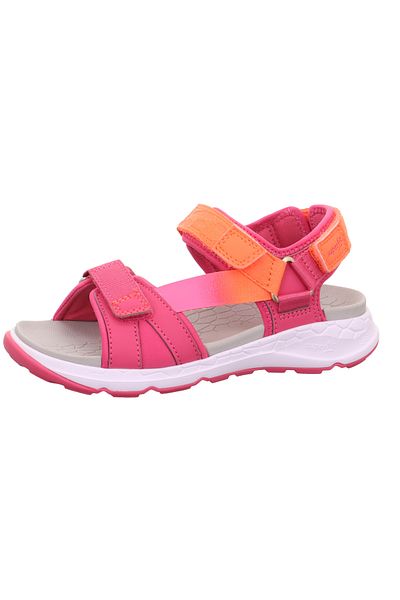 Superfit Pink/Orange Girl's Sandal, Criss Cross Model 1- 000580 -5510-1