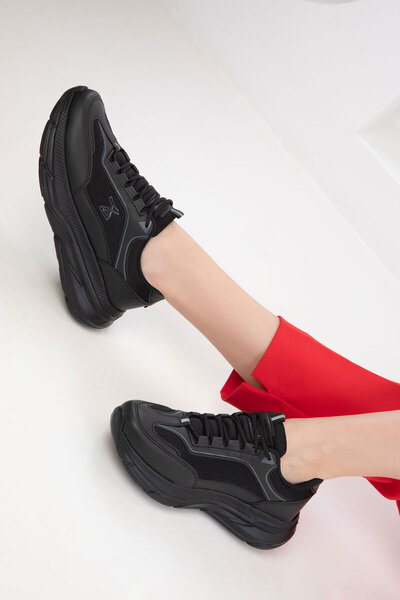 SOHO Siyah-Siyah Kadın Sneaker 20414