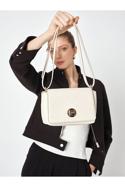 Pierre Cardin Damen-Umhängetasche mit Vanille-Muster – 05PO25Y1886