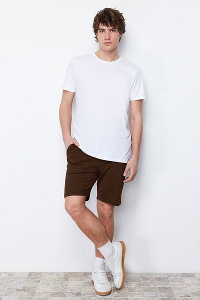 Trendyol Collection Καφέ σορτς και βερμούδες κανονικής κοπής - TMNSS20SR0169