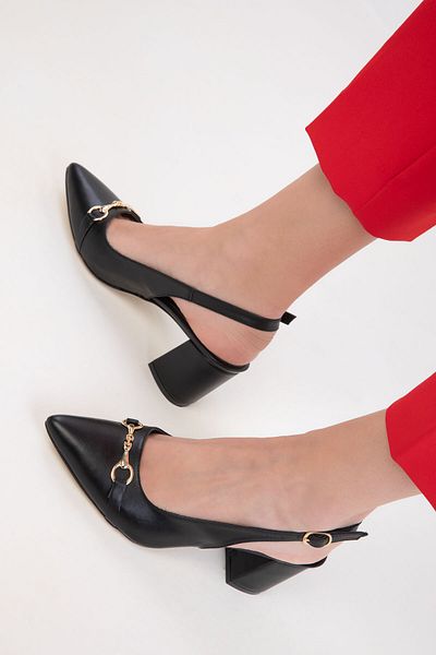 SOHO Black Women's Classic Heeled Shoes 20368