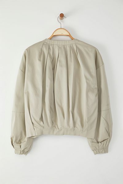 Trendyol Collection Übergroßer beigefarbener Mantel – TWOSS25MO00034