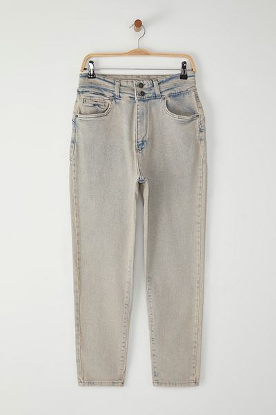 Trendyol Curve Blue High Waist Stretchy Skinny Plus Size Jeans Tbbaw25Cj00024