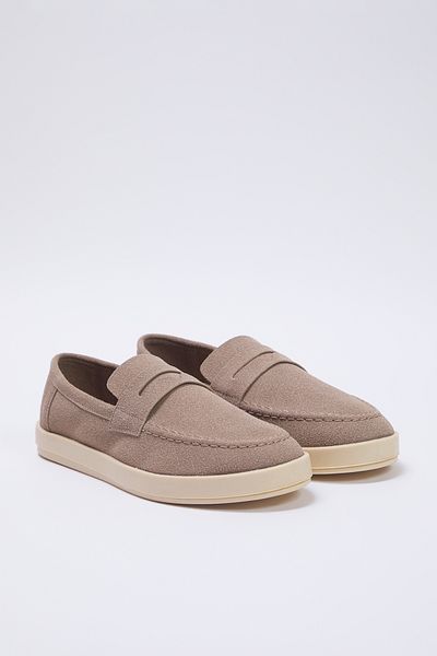 TRENDYOL SHOES Hellbraune flache Herren-Loafer-Schuhe TAKSS25LA00018