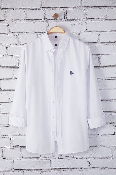 Trendyol Collection Fehér normál ing TMNSS25GO00052