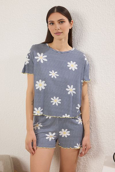 Trendyol Collection Lavendelli Play Clothes Team mit Säulen und Linien THMSS25PT00205