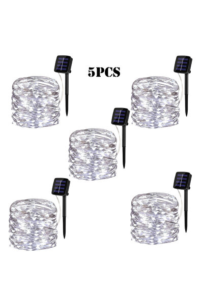 Choice 7 متر 50 ليد 5 قطع - أبيض 7 متر/12 متر/22 متر/32 متر ليد ضوء شمسي خارج...